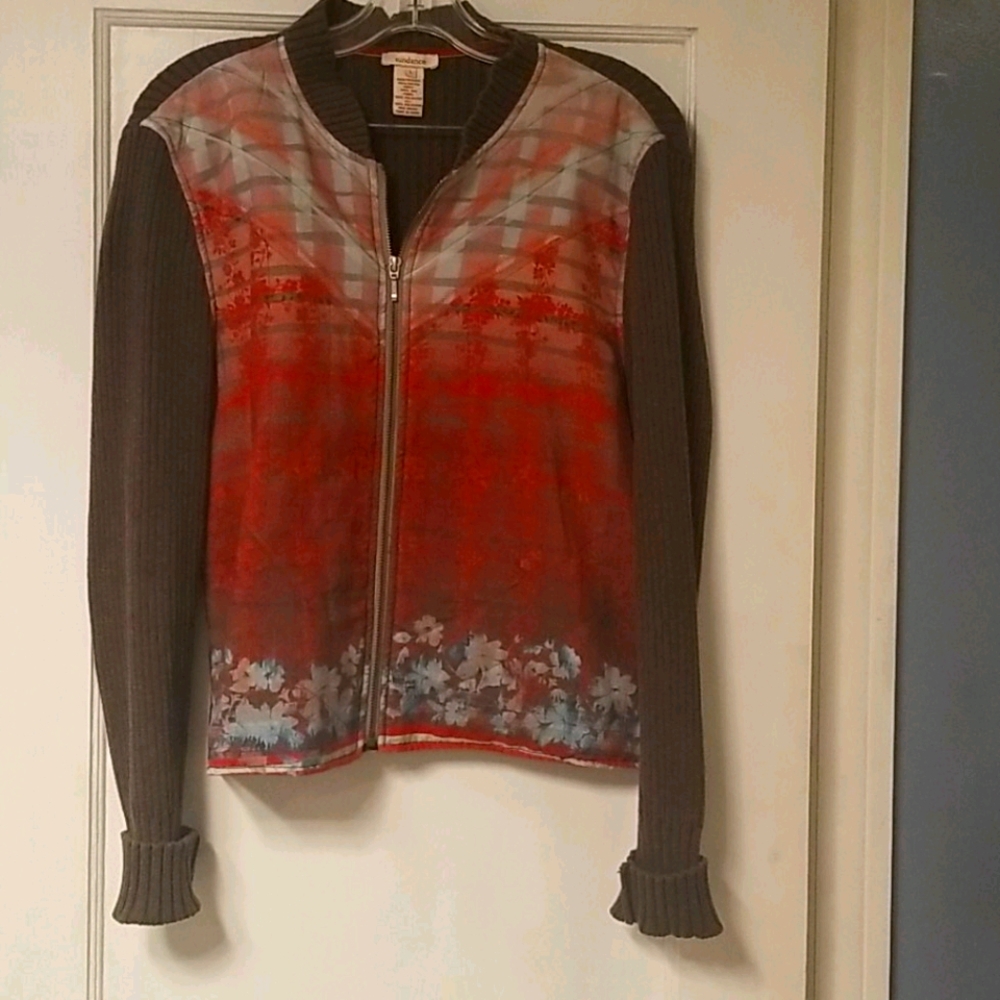 Sundance floral print zip up